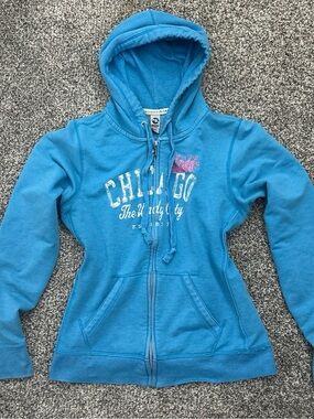 Vintage Y2K New Agenda blue Chicago zip